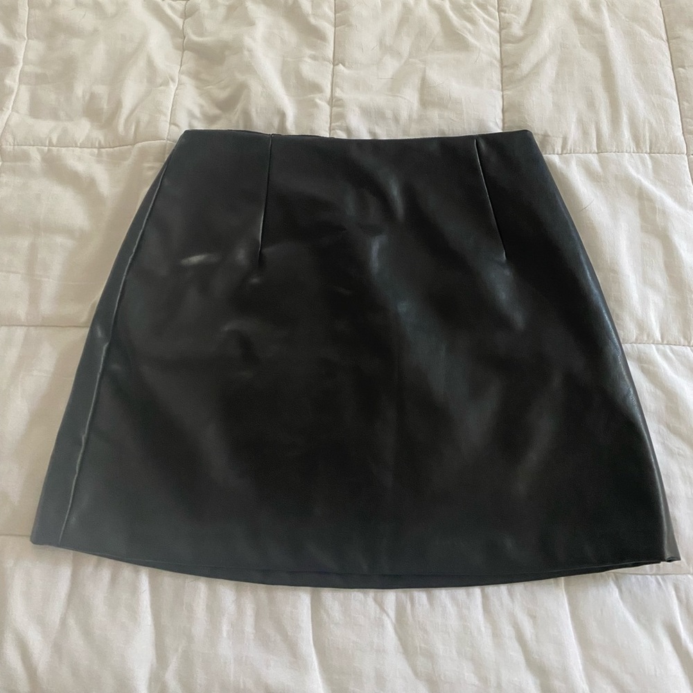 Abercrombie & Fitch Faux Leather Skirt